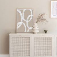 Wall art - Abstract White Lines 2 sets - Canvas Prints- Poster Prints - Image 3
