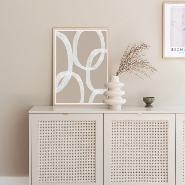 Wall art - Abstract White Lines 2 sets - Canvas Prints- Poster Prints - Image 3