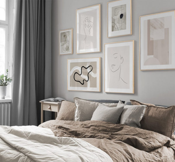 Wall art - Beige Graphics 2 sets- Canvas Prints- Poster Prints - Image 4