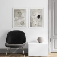 Wall Art - Beige Graphic - Canvas Prints-Poster Prints - Image 2