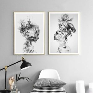 Wall art - Beautiful Girl 2 sets- Canvas Prints- Poster Prints