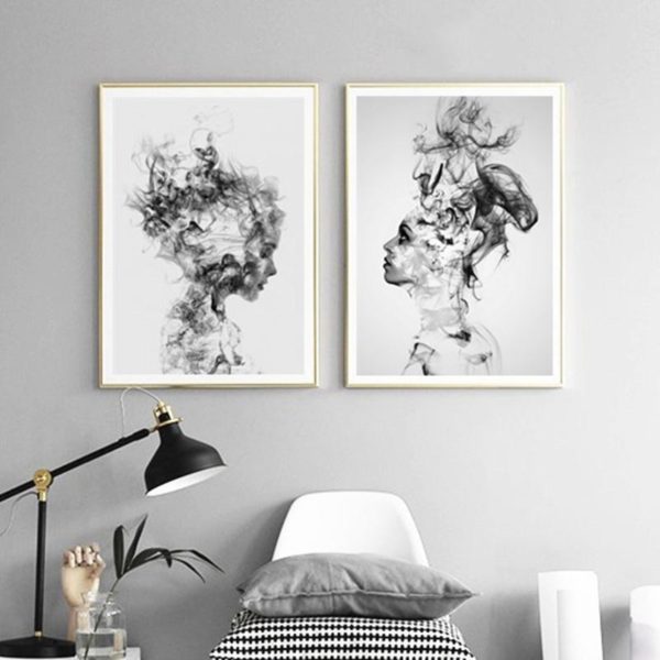 Wall art - Beautiful Girl 2 sets- Canvas Prints- Poster Prints