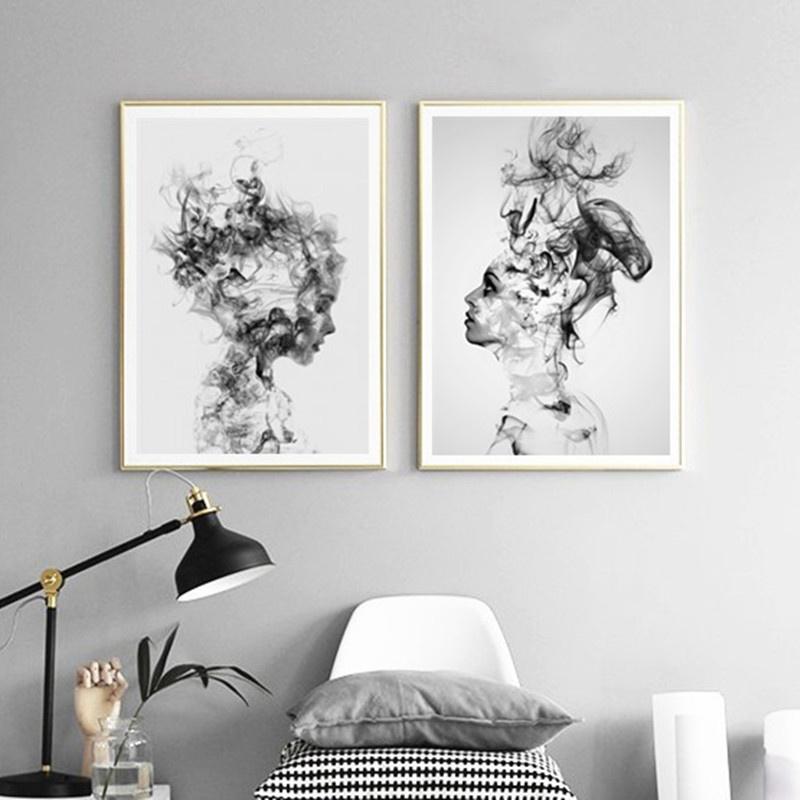 Wall art - Beautiful Girl 2 sets- Canvas Prints- Poster Prints - Art ...