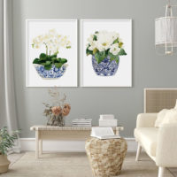 Wall art - Elegant Flower A - Canvas Prints - Poster Prints - Image 2