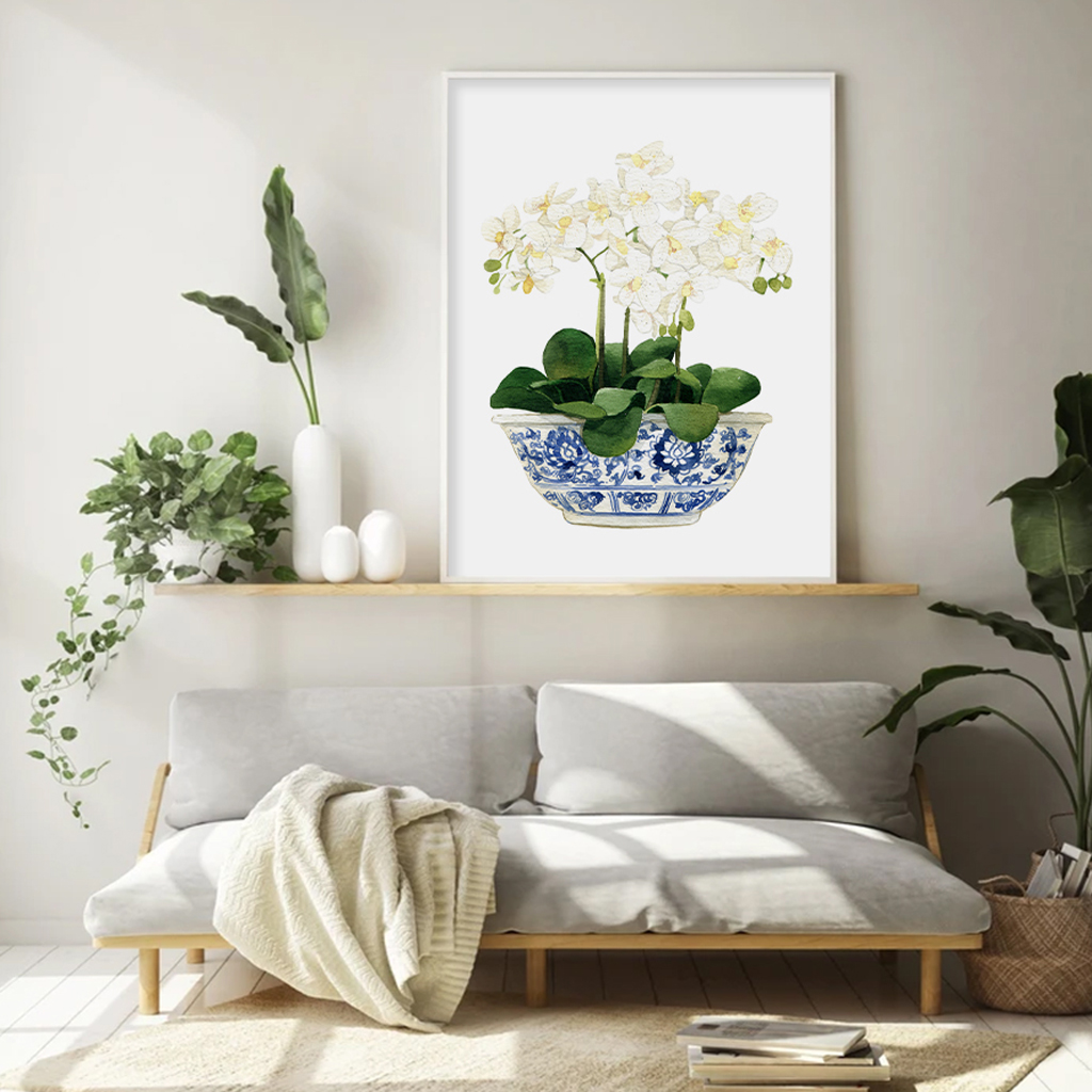 Wall art - Elegant Flower 2 sets- Canvas Prints- Poster Prints - Art ...