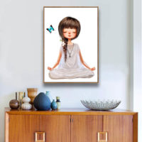Wall art - Lovely Yoga Girl - Canvas Prints - Poster Prints