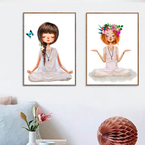 Wall art - Lovely Yoga Girl - Canvas Prints - Poster Prints - Image 2