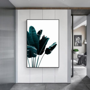 Wall art - Modern Dark Green Palm Tree I - Canvas Prints - Poster Prints