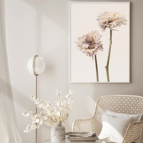 Wall art - Modern Dried Blooming Flower 2 sets- Canvas Prints- Poster Prints - Image 4