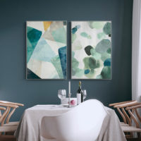 Wall art -Green Marble 2 sets- Canvas Prints- Poster Prints
