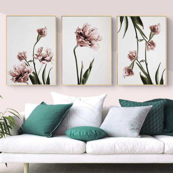 Wall Art - Tulip Flower 3 sets - Poster Prints -Canvas Prints - Image 3