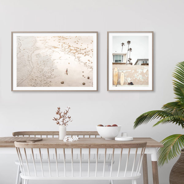 Wall Art - Surfboard Coastal Beach (2 sets) - Canvas Prints-Poster Prints