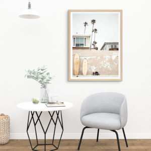 Wall art - Coastal Surfboard - Canvas Prints - Poster Prints