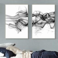 Wall art - Stylish Abstract Black 2 sets- Canvas Prints- Poster Prints - Image 3