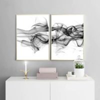 Wall art - Stylish Abstract Black 2 sets- Canvas Prints- Poster Prints