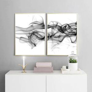 Wall art - Stylish Abstract Black 2 sets- Canvas Prints- Poster Prints