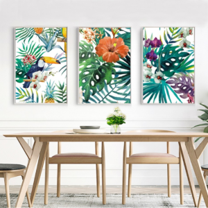 Wall Art prints -Tropical Flora & Fauna 3 sets - Poster Prints -Canvas Prints