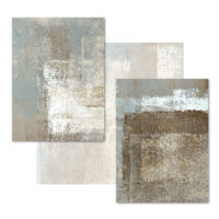 Wall Art prints - Vintage Grey and Beige 3 sets - Poster Prints -Canvas Prints - Image 3