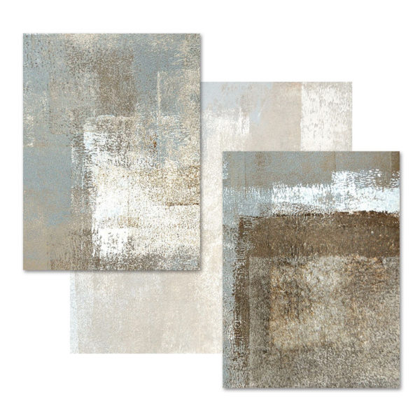 Wall Art prints - Vintage Grey and Beige 3 sets - Poster Prints -Canvas Prints - Image 3