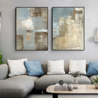 Wall art - Vintage Grey and Beige 2 sets- Canvas Prints- Poster Prints