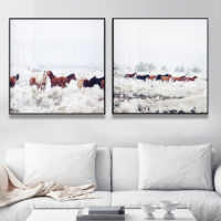 Wall Art -Winter Horseland 2 sets - Canvas Prints-Poster Prints - Image 2