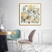 Wall Art - Light Yellow Flowers Watercolor Style - Canvas Prints-Poster Prints - Image 2