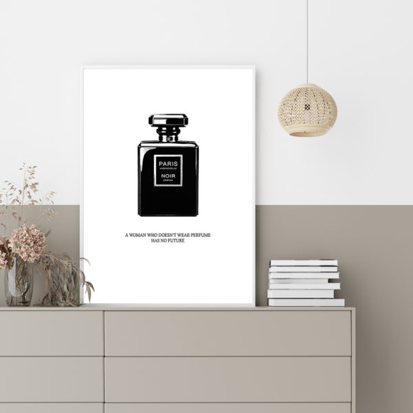 Wall art - Paris Perfume Black - Canvas Prints - Poster Prints