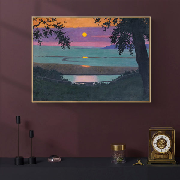 Wall art - Morning Sun In Japan Hand Painting Style- Canvas Prints - Poster Prints
