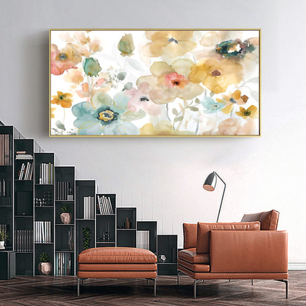 Wall Art – Floral Watercolor Style - Canvas Prints - Poster Prints - Image 2