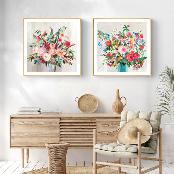 Wall Art - Grenada Flowers (2 sets)- Canvas Prints-Poster Prints - Image 2