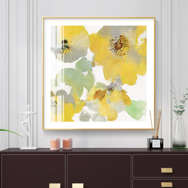 Wall Art - Yellow Flowers American Style (2 sets)- Canvas Prints-Poster Prints - Image 2