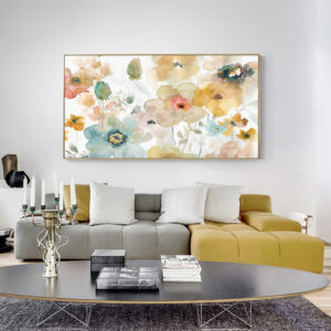 Wall Art – Floral Watercolor Style - Canvas Prints - Poster Prints