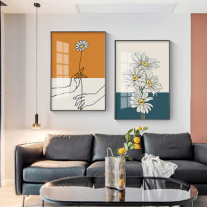 Wall art - Chrysanthemum 2 sets- Canvas Prints- Poster Prints