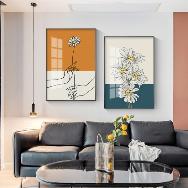 Wall art - Chrysanthemum 2 sets- Canvas Prints- Poster Prints