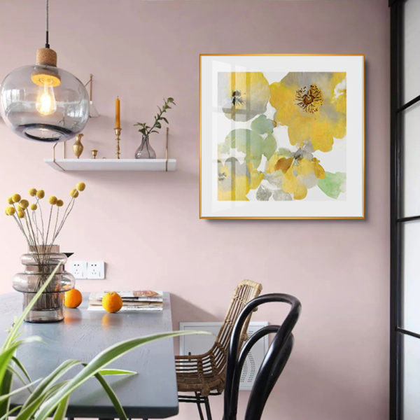 Wall Art - Yellow Flowers American Style (2 sets)- Canvas Prints-Poster Prints - Image 4