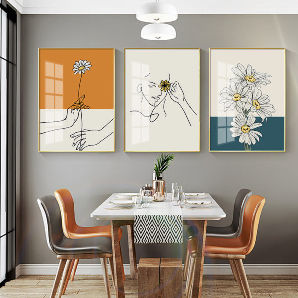 Wall art - Chrysanthemum 2 sets- Canvas Prints- Poster Prints - Image 3