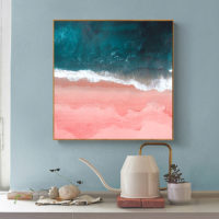 Wall Art - Marbled Pink Grey (2 sets)- Canvas Prints-Poster Prints - Image 2