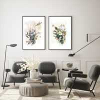 Wall art - Berries And Protea 2 sets- Canvas Prints- Poster Prints - Image 2