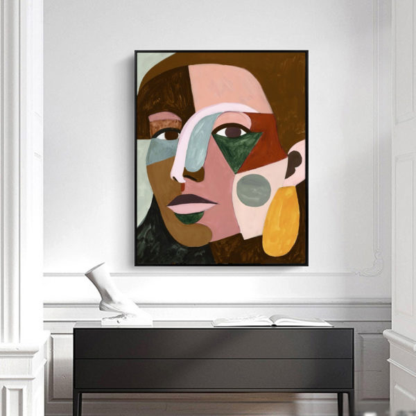 Wall art - Geo Face - Canvas Prints - Poster Prints