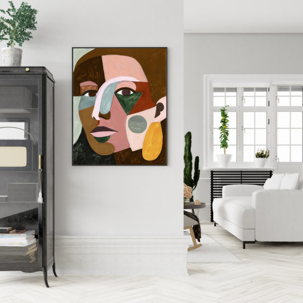Wall art - Geo Face - Canvas Prints - Poster Prints - Image 3