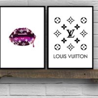 Wall art - Lip Fashion 2 sets- Canvas Prints- Poster Prints