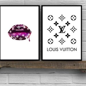 Wall art - Lip Fashion 2 sets- Canvas Prints- Poster Prints