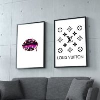 Wall art - Lip Fashion 2 sets- Canvas Prints- Poster Prints - Image 2