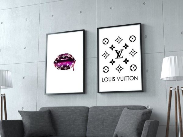 Wall art - Lip Fashion 2 sets- Canvas Prints- Poster Prints - Image 2
