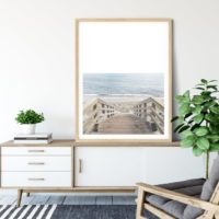 Wall art - Beach Stairs - Canvas Prints - Poster Prints