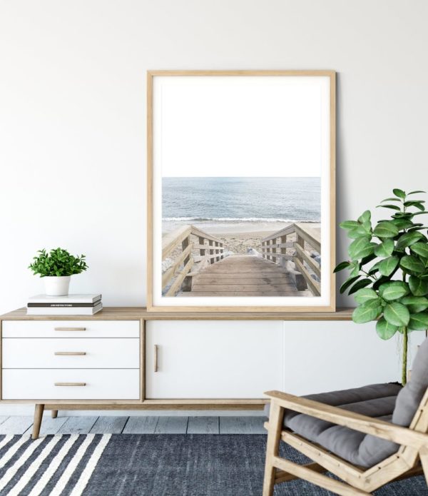 Wall art - Beach Stairs - Canvas Prints - Poster Prints