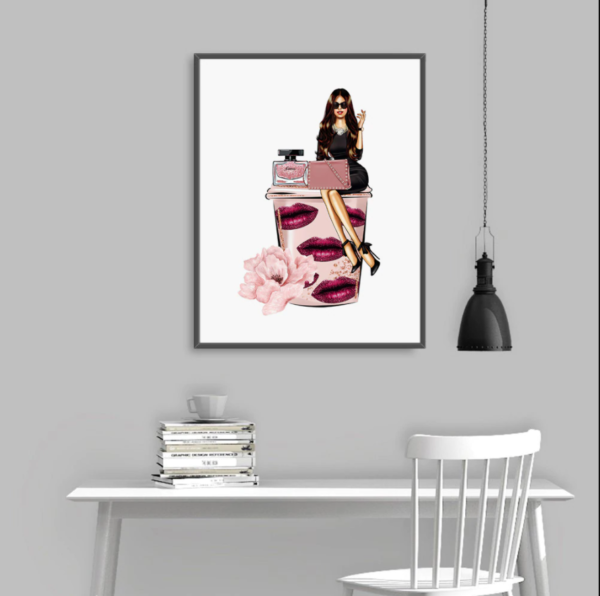 Wall Art -Vogue Girl 3 sets - Poster Prints -Canvas Prints - Image 5