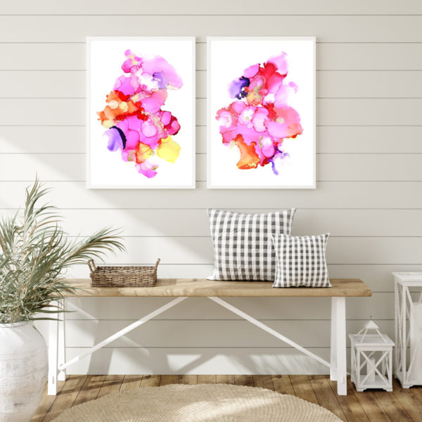 Wall art - Color Party 2 sets- Canvas Prints- Poster Prints