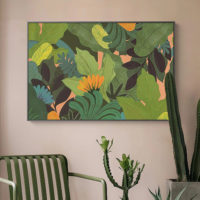Botanical Art - Tropical Leaves - Canvas Prints-Poster Prints - Image 2