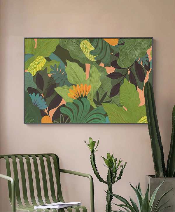 Botanical Art - Tropical Leaves - Canvas Prints-Poster Prints - Image 2